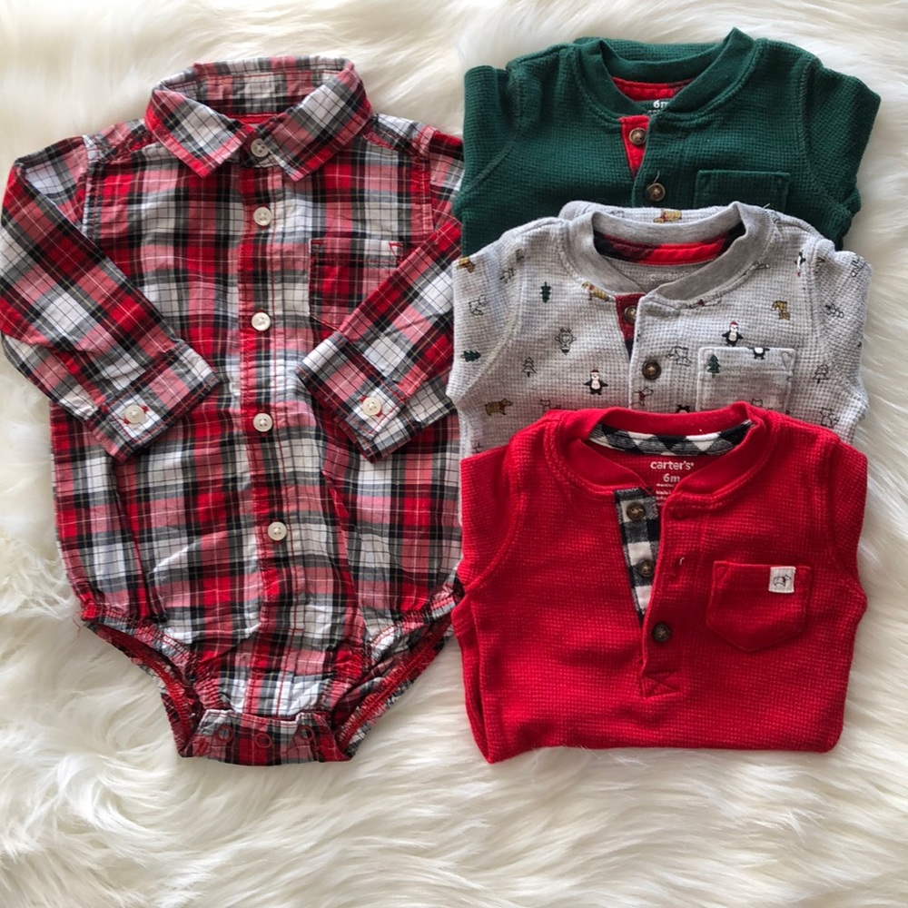 Carter’s 6M Christmas Onesies Bundle